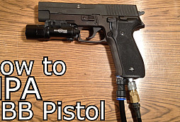 HPA Pistole s elektrickým dotáčením zásobníku DIY